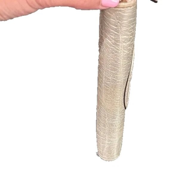 COACH AUDREY ACCORDIAN wallet Metallic Champagne Blush EUC 8 X 4 X 1 - Picture 6 of 6